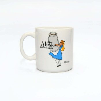 CANECA  BRANCA ALICE NO PAÍS DAS MARAVILHAS