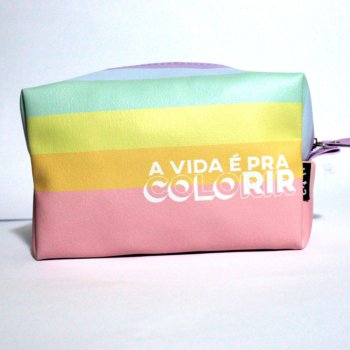 NECESSAIRE BOX  A VIDA E PRA COLORIR