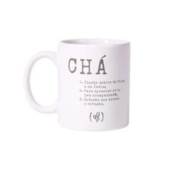 CANECA 330ML BRANCA CHÁ