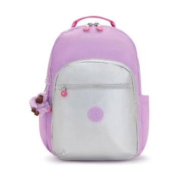 MOCHILA SEOUL LILÁS COM PRATA