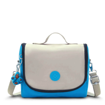 LANCHEIRA KIPLING CINZA COM AZUL