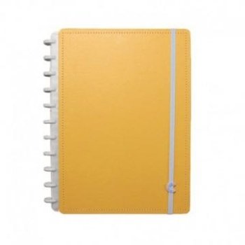 CADERNO INTELIGENTE A4 LARANJA  PASTEL