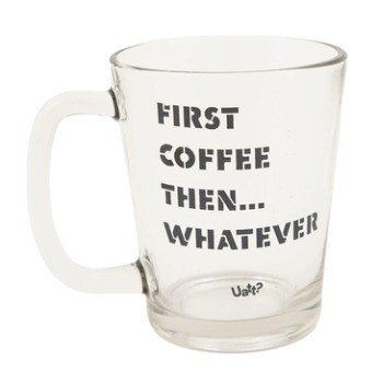 CANECA DE VIDRO FIRST COFFEE