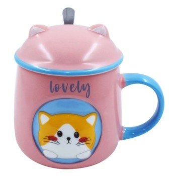 CANECA C/ TAMPA ORELHA DE GATINHO