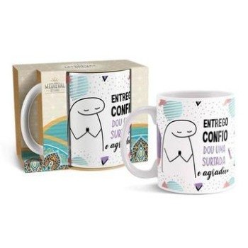 CANECA PORCELANA ENTREGO CONFIO