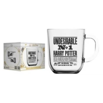 CANECA DE VIDRO HARRY POTTER UNDESIRABLE