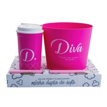 COPOS E BALDE DE PIPOCA – DIVA ROSA