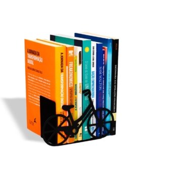 PORTA LIVROS BIKE PRETO