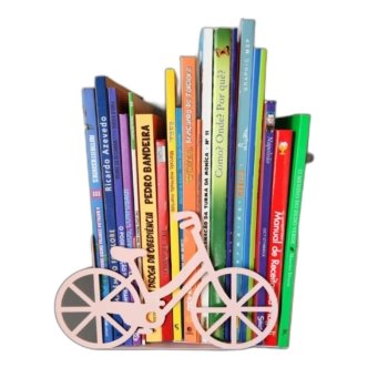 PORTA LIVROS BIKE ROSA