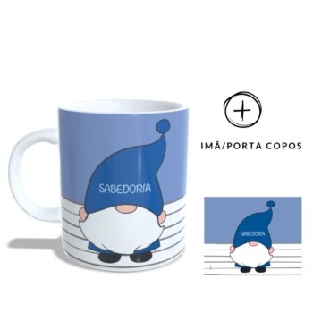 CANECA + IMÃ ELFO SABEDORIA