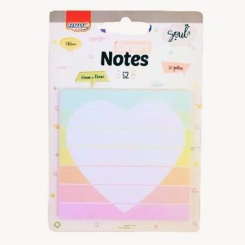 BLOCO SMART NOTES 76X76 CORAÇÃO