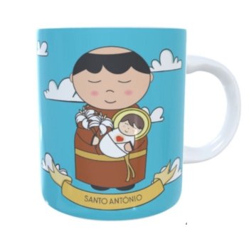 CANECA SANTO ANTÔNIO + MINI TERÇO