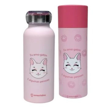 GARRAFA BUBBLE 500 ML EU AMO  GATOS