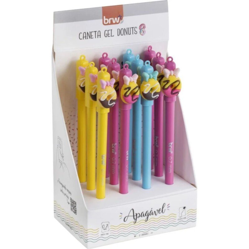 CANETA GEL APAGÁVEL DONUTS/ POM POM - Imagem 6