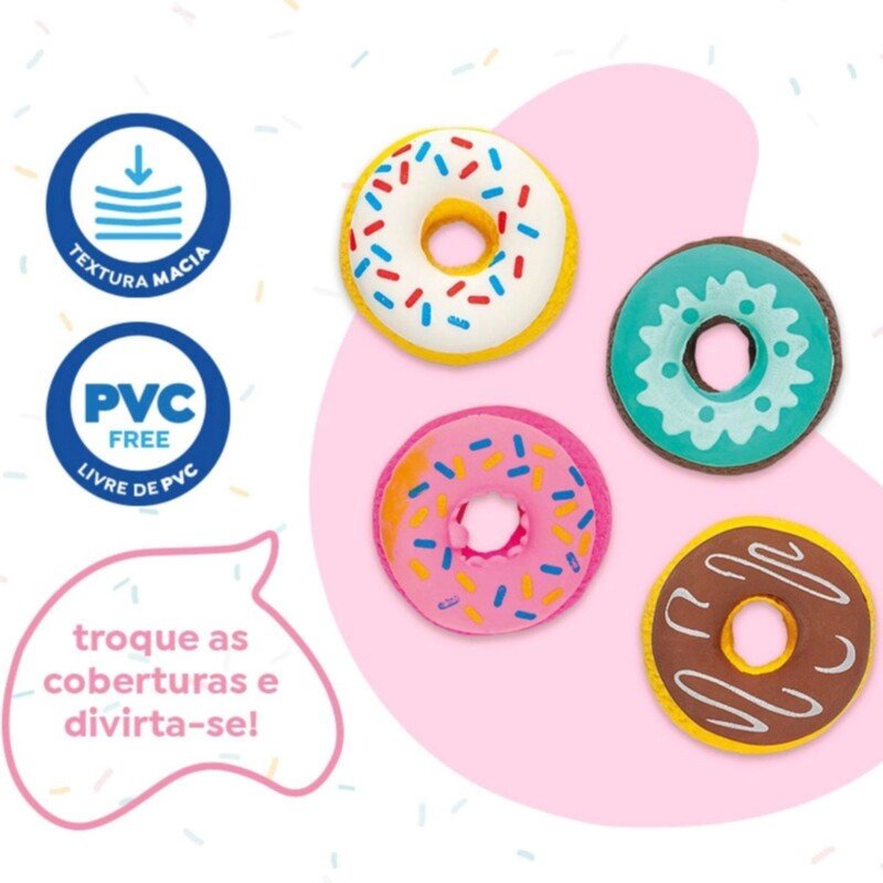 BORRACHA HOLIC DONUT C/ 4 UNIDADES - Imagem 2