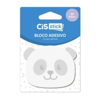 BLOCO ADESIVO 75X60MM PANDA