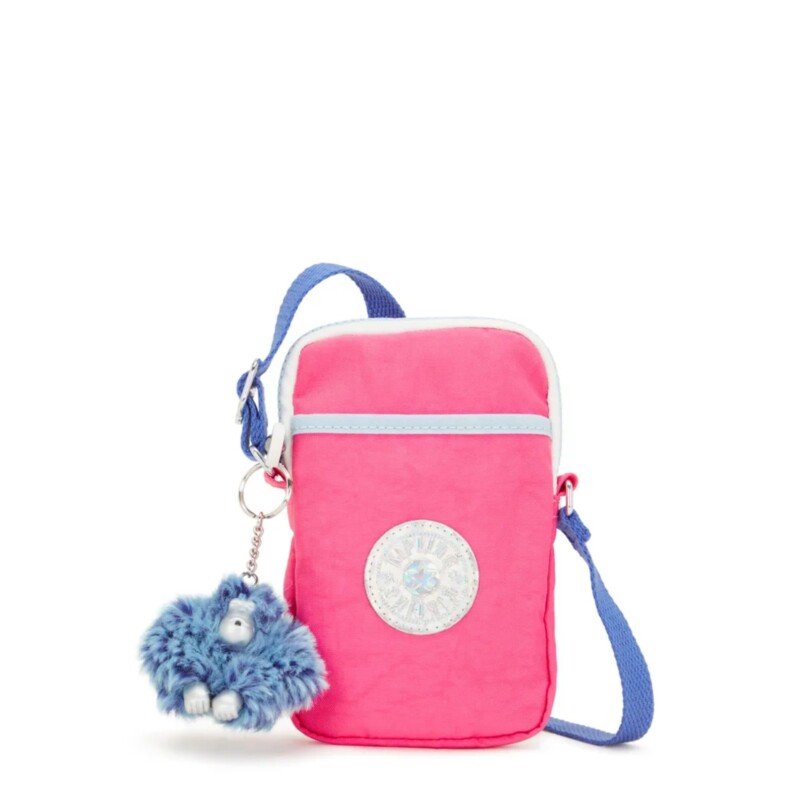 BOLSA TALLY PINK COM DETALHE AZUL