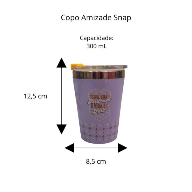 COPO VIAGEM SNAP 300ML COM SUA AMIZADE - Image 3