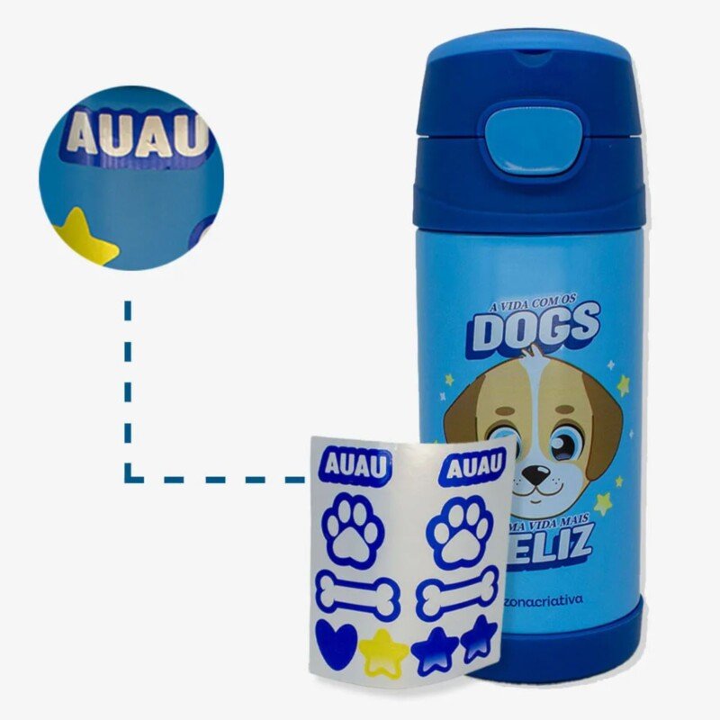 GARRAFA TOP HANDLE 350ML EU AMO DOG - Image 2