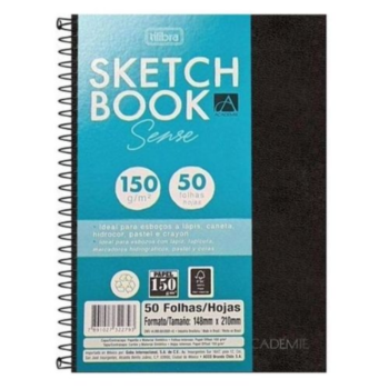 CADERNO SKETCH BOOK SENCE A5