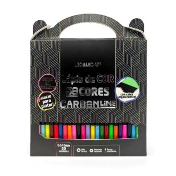 LÁPIS DE COR CARBON LINE 50 CORES