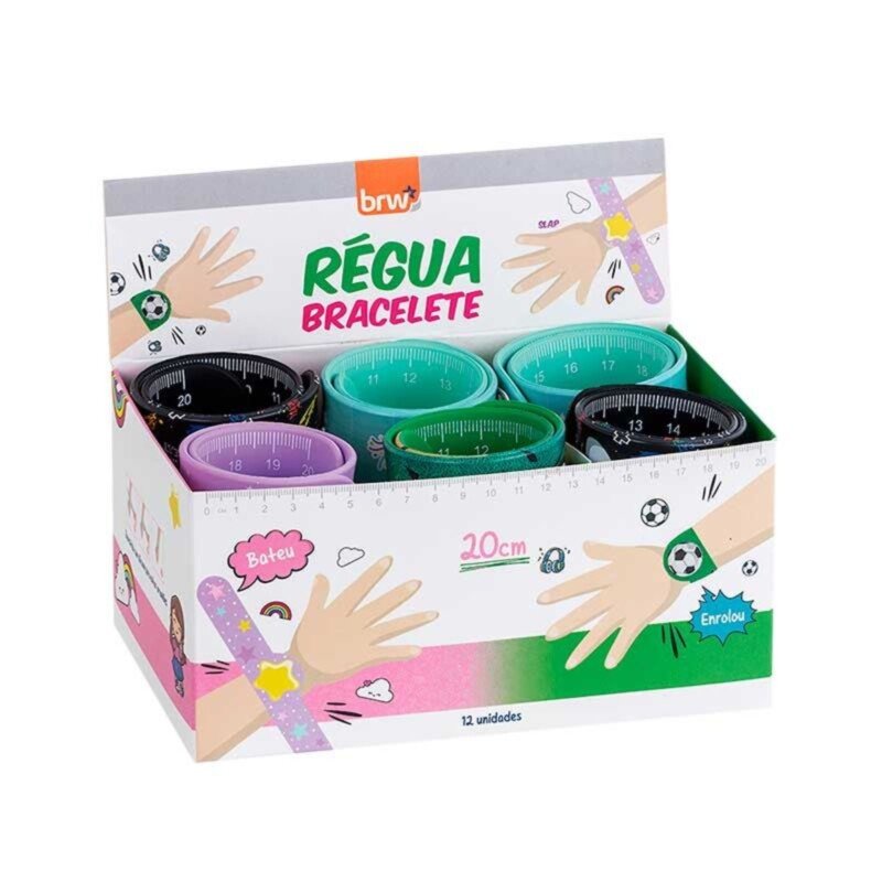 RÉGUA  20CM DE SILICONE BRACELETE FUNNY - Imagem 4