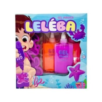 LELEBA GEL MÁGICO  ROSA, VIOLETA E LARANJA