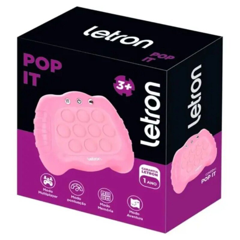 JOGO POP IT ROSA LETRON - Imagem 2