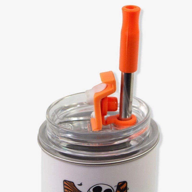 COPO NEO C/CANUDO 300ML JACK SKELLINGTON - Imagem 3