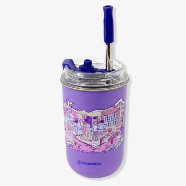 COPO NEO C/CANUDO 300ML FRIENDS