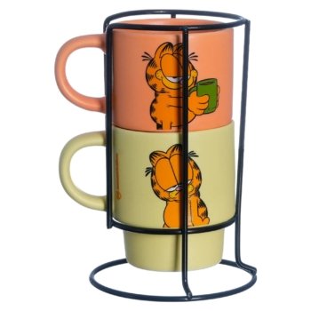 KIT CANECAS EMPILHÁVEIS  GARFIELD