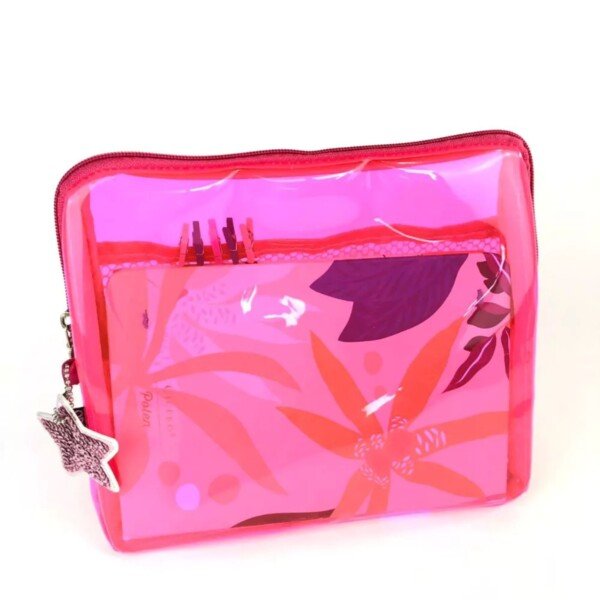 CASE PLANNE TRANSPARENTE NEON PINK