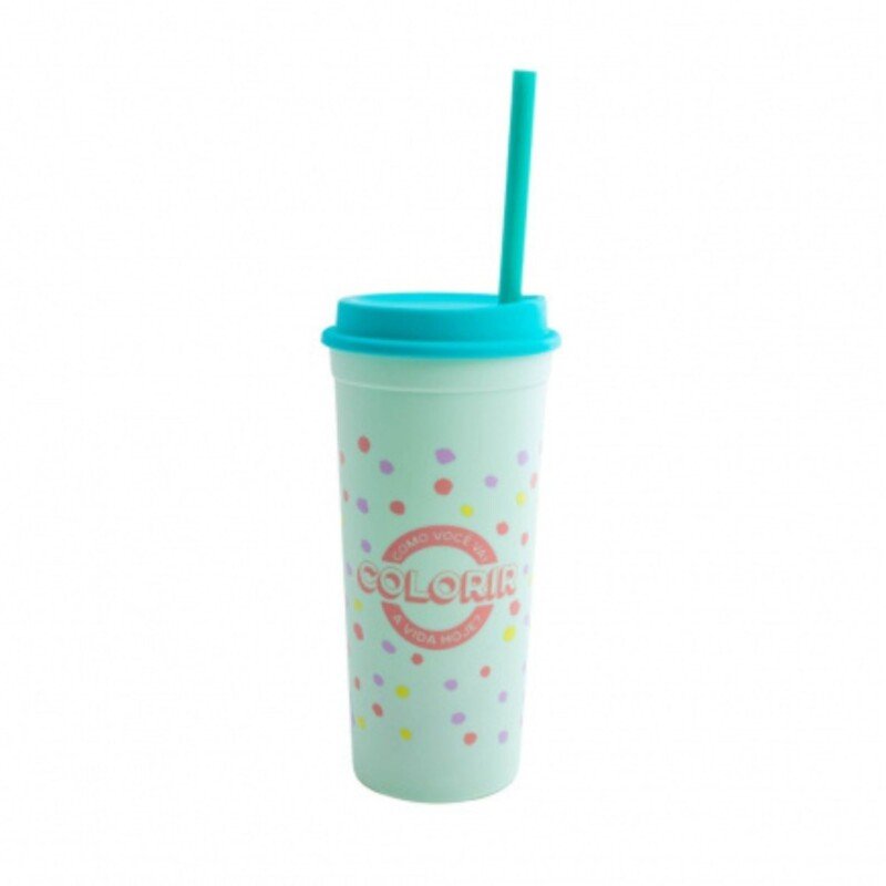 COPO CANUDO SLIM COLORIR