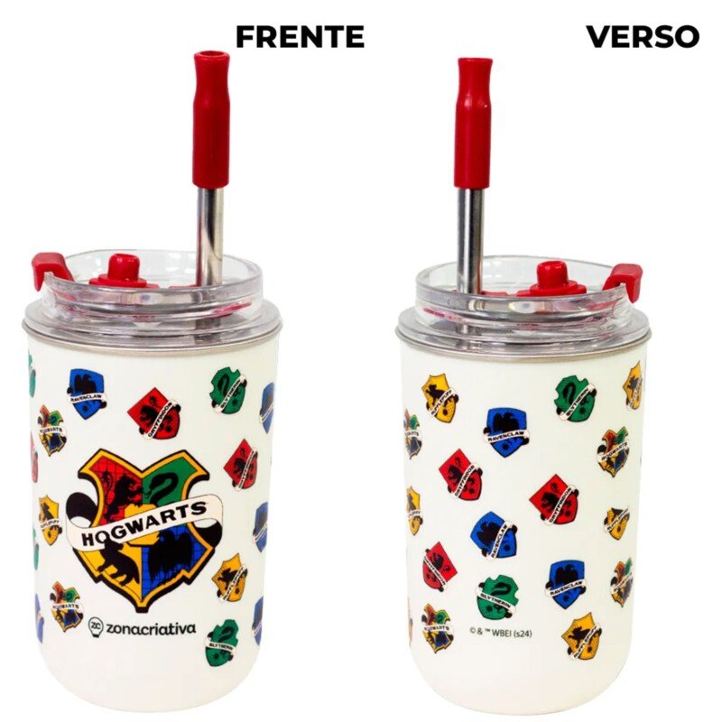 COPO NEO C/CANUDO 300ML HARRY POTTER - Imagem 4