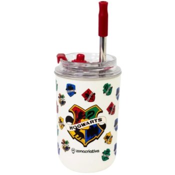 COPO NEO C/CANUDO 300ML HARRY POTTER