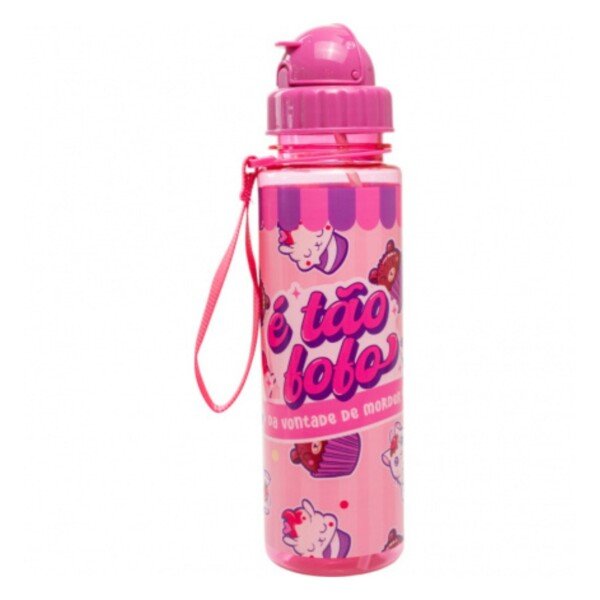 GARRAFA INFANTIL FOFURA E TÃO FOFO ROSA