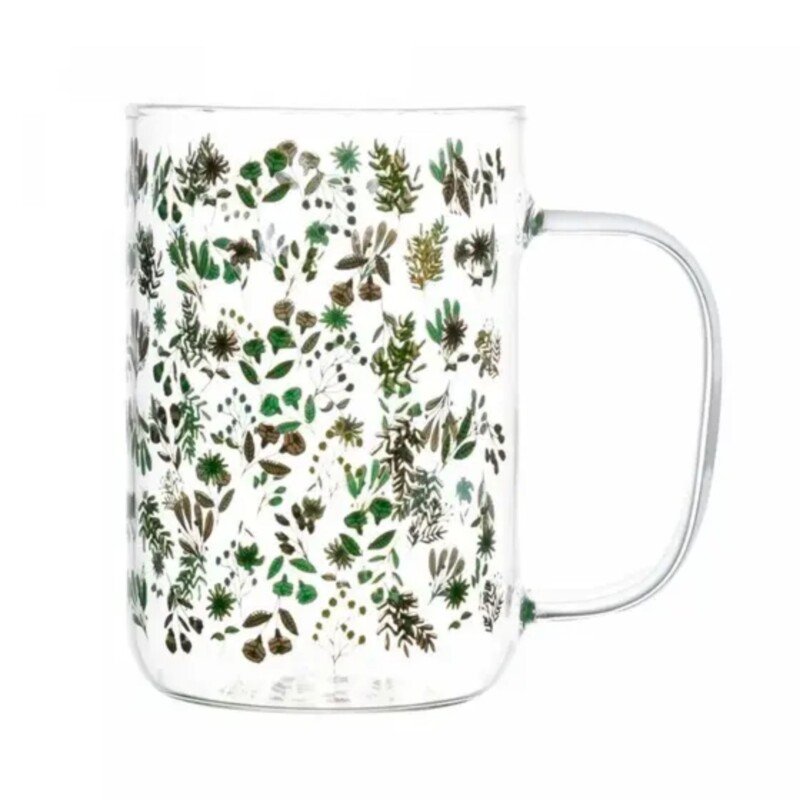 CANECAS DE VIDRO BOTANIC VERDE