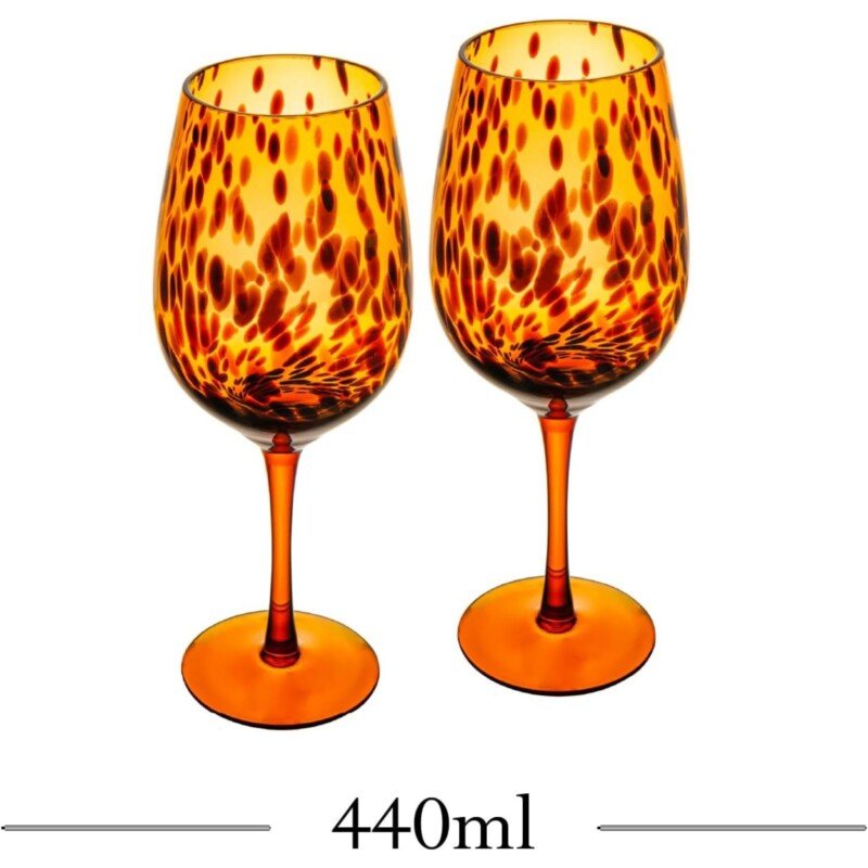 TAÇAS DE VINHO ONÇA COM 2 UNIDADES - Imagem 4