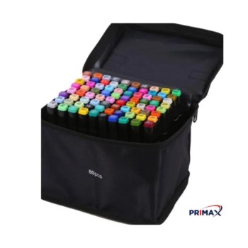 CANETA 80 CORES MARCADOR PONTA DUPLA