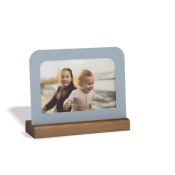 PORTA RETRATO METAL 10X15 AZUL BEBÊ