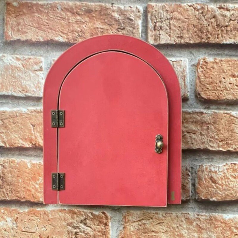 PORTA CHAVE PORTINHA MADEIRA VERMELHA - Imagem 3