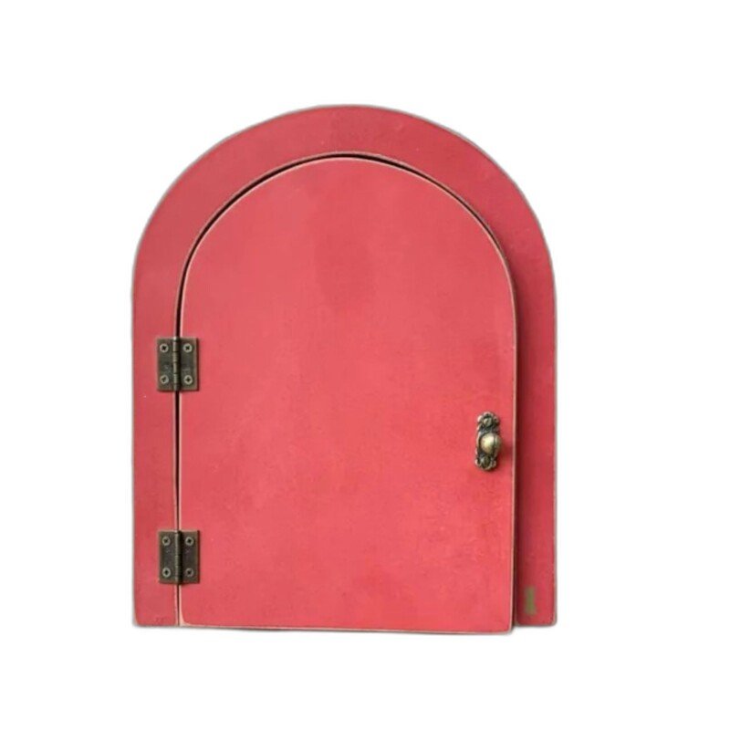 PORTA CHAVE PORTINHA MADEIRA VERMELHA