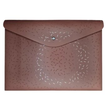 PASTA ENVELOPE COM BOTÃO A4 AROMAS BRIGADEIRO