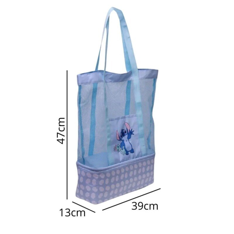 BOLSA C/COMPARTIMENTO TÉRMICO STITCH - Imagem 4