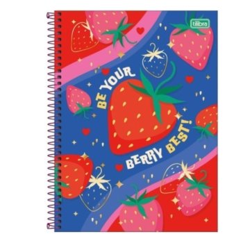 CADERNO 10M 160F CONNECT BE BERRY