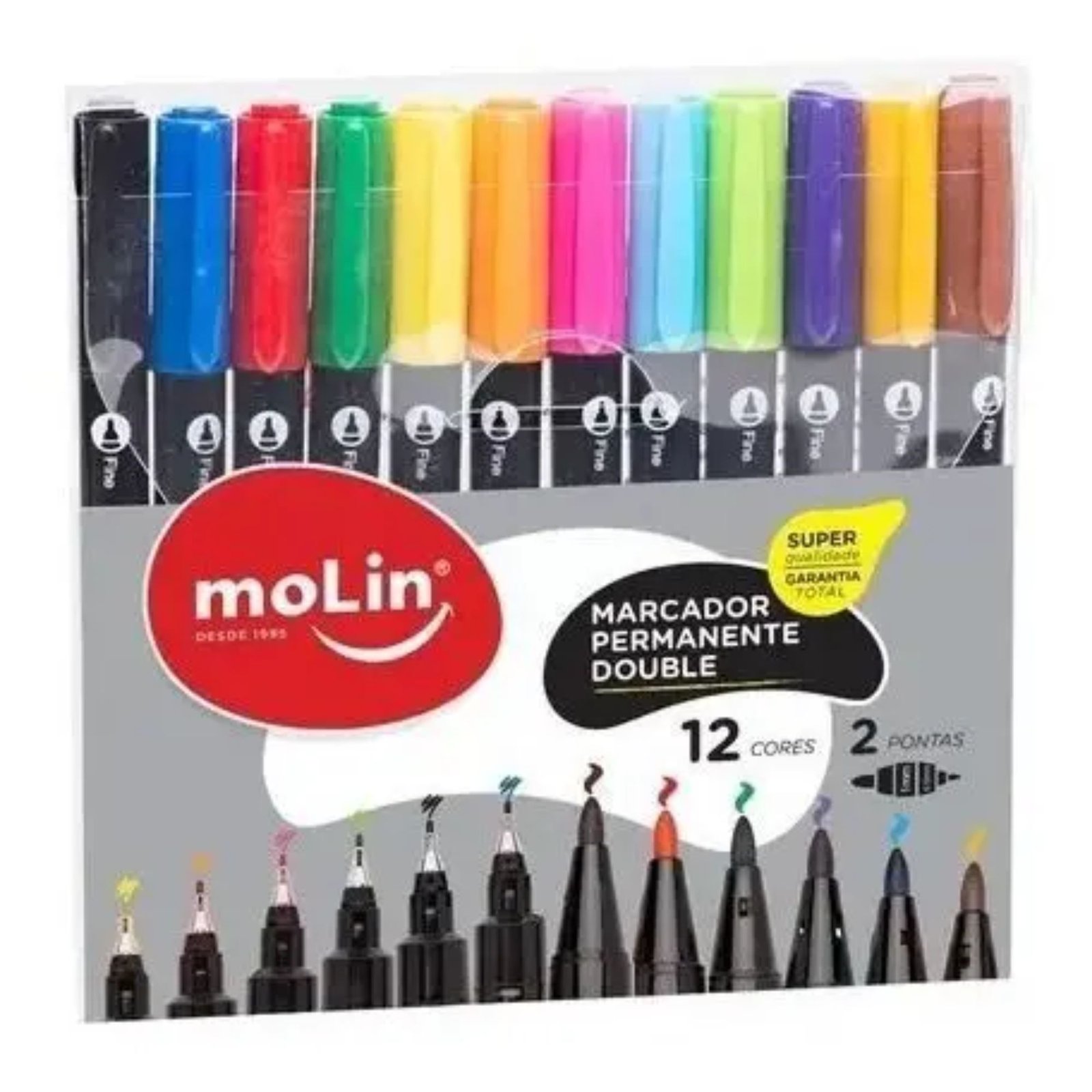 MARCADOR PERMANENTE 2 PONTAS