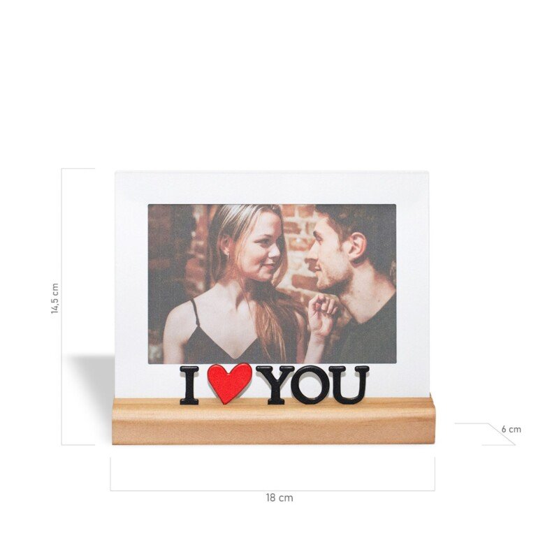 PORTA RETRATO 10X15 I LOVE YOU - Imagem 3