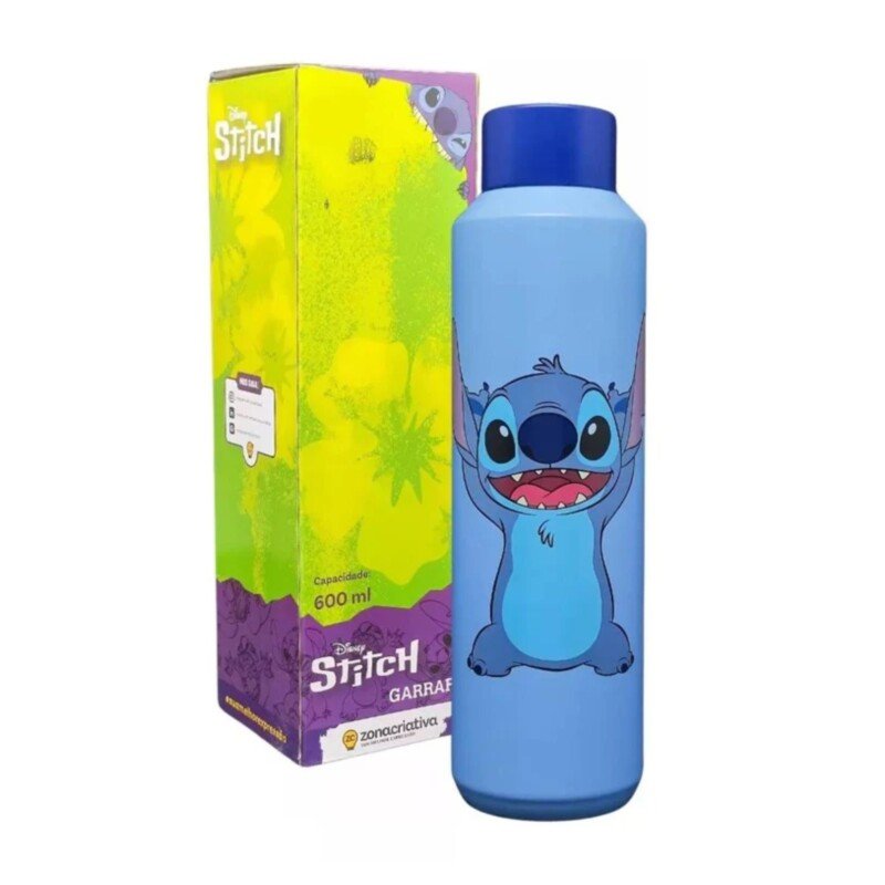 GARRAFA ACQUA 600ML STITCH - Imagem 5