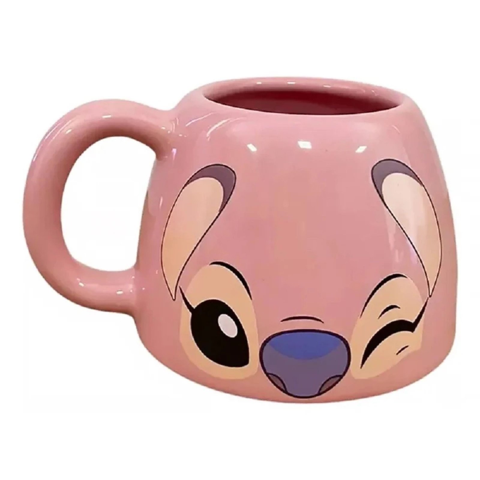 PORTA TRECO STITCH ANGEL ROSA