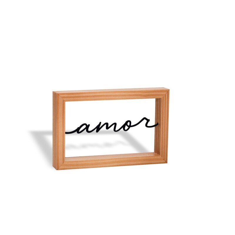 ESCULTURA COM MOLDURA AMOR - Imagem 3